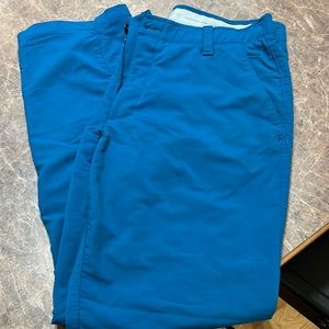 Under Armour 36x32 men’s office, casual, golf pants. Blue teal